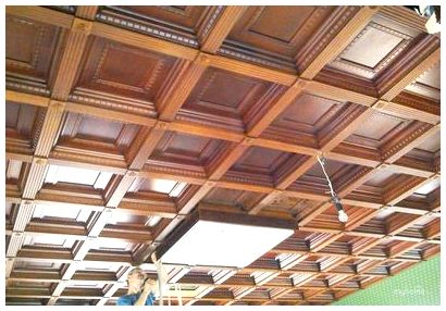 Кесонные потолки и деревянные стеновые панели
